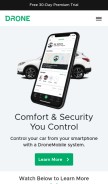 How dronemobile.com looks like on a mobile device such as an iPhone.