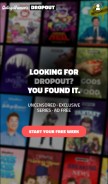 How dropout.tv looks like on a mobile device such as an iPhone.