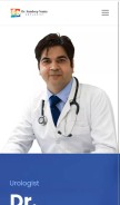 How drsandeepnunia.com looks like on a mobile device such as an iPhone.