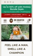 How drsquatch.com looks like on a mobile device such as an iPhone.