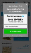 How druckerpatronen.de looks like on a mobile device such as an iPhone.