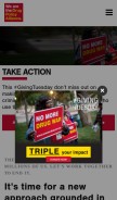 How drugpolicy.org looks like on a mobile device such as an iPhone.