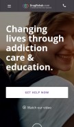 How drugrehab.com looks like on a mobile device such as an iPhone.