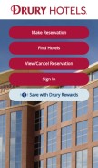 How druryhotels.com looks like on a mobile device such as an iPhone.