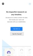How dscout.com looks like on a mobile device such as an iPhone.