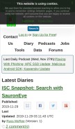 How dshield.org looks like on a mobile device such as an iPhone.
