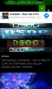 How dsogaming.com looks like on a mobile device such as an iPhone.