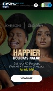 How dstvafrica.com looks like on a mobile device such as an iPhone.