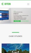 How dten.com looks like on a mobile device such as an iPhone.