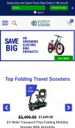 How dtscooters.com looks like on a mobile device such as an iPhone.