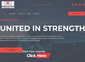 How dtsmidwest.com looks like on a tablet such as an iPad.