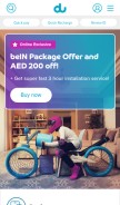 How du.ae looks like on a mobile device such as an iPhone.