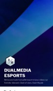 How dualmedia-esports.com looks like on a mobile device such as an iPhone.