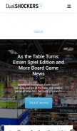 How dualshockers.com looks like on a mobile device such as an iPhone.