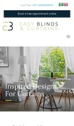 How dubai-blinds.com looks like on a mobile device such as an iPhone.