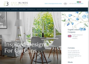 How dubai-blinds.com looks like on a tablet such as an iPad.