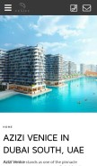 How dubai-south-venice.com looks like on a mobile device such as an iPhone.