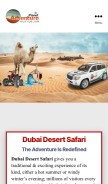 How dubaidesertsafaris.com looks like on a mobile device such as an iPhone.