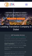 How dubaitranslationcompany.com looks like on a mobile device such as an iPhone.