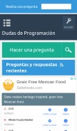How dudasprogramacion.com looks like on a mobile device such as an iPhone.