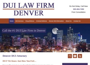 How duilawfirmdenver.com looks like on a tablet such as an iPad.