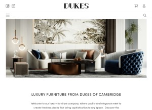 How dukesofcambridge.co.uk looks like on a tablet such as an iPad.