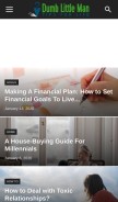 How dumblittleman.com looks like on a mobile device such as an iPhone.