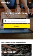 How dummies.com looks like on a mobile device such as an iPhone.