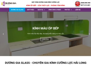 How duonggiaglass.vn looks like on a tablet such as an iPad.