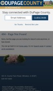 How dupageco.org looks like on a mobile device such as an iPhone.