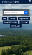How dutchessny.gov looks like on a mobile device such as an iPhone.