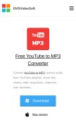 How dvdvideosoft.com looks like on a mobile device such as an iPhone.