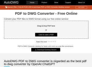 How dwg.autodwg.com looks like on a tablet such as an iPad.