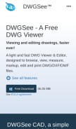 How dwgsee.com looks like on a mobile device such as an iPhone.