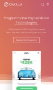 How dwolla.com looks like on a mobile device such as an iPhone.