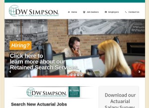 How dwsimpson.com looks like on a tablet such as an iPad.