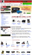 How dxengineering.com looks like on a mobile device such as an iPhone.