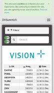 How dxsummit.fi looks like on a mobile device such as an iPhone.