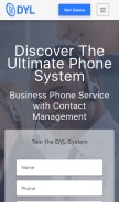 How dyl.com looks like on a mobile device such as an iPhone.