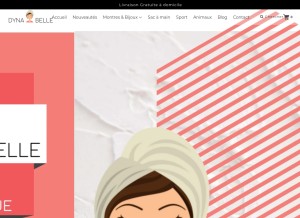 How dynabelle.fr looks like on a tablet such as an iPad.