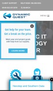 How dynamicquest.com looks like on a mobile device such as an iPhone.