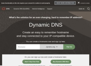 How dynsite.tm looks like on a tablet such as an iPad.