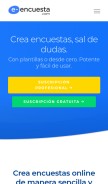 How e-encuesta.com looks like on a mobile device such as an iPhone.