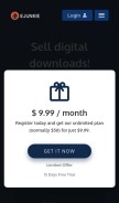 How e-junkie.com looks like on a mobile device such as an iPhone.