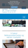 How e-smiley.dk looks like on a mobile device such as an iPhone.