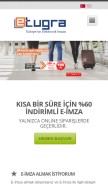 How e-tugra.com looks like on a mobile device such as an iPhone.
