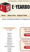 How e-yearbook.com looks like on a mobile device such as an iPhone.
