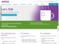 Desktop screenshot for aetnainternational.com