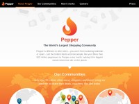 Desktop screenshot for pepper.com