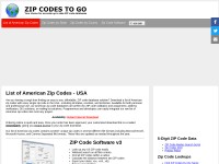 Desktop screenshot for zipcodestogo.com